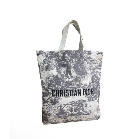Christian Dior Chez Parfums Gray Tote Bag  Novelty GWP VIP NEW - Picture 2 of 6